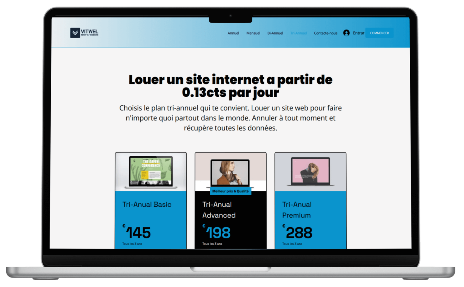 Louer un site internet VITWEL