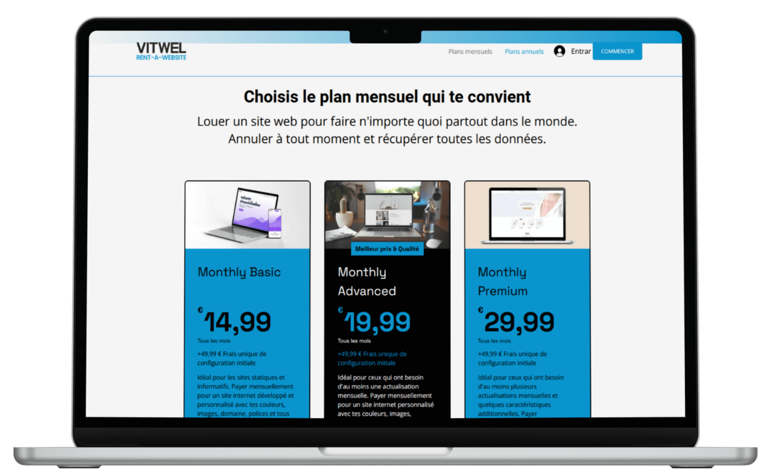 Louer un site internet VITWEL