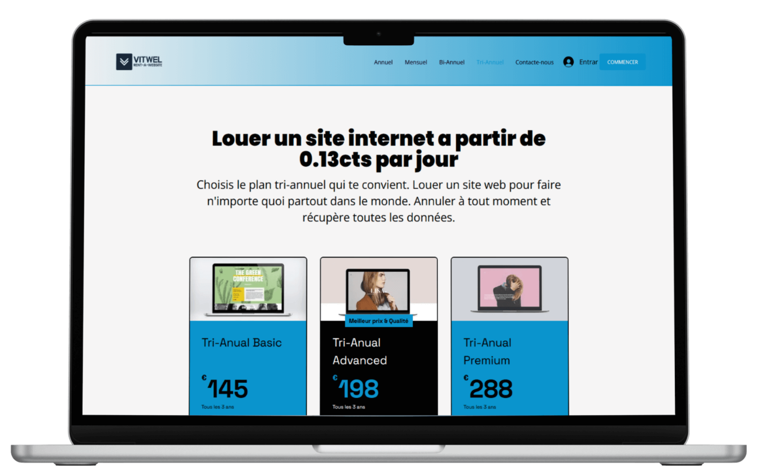 Louer un site internet VITWEL