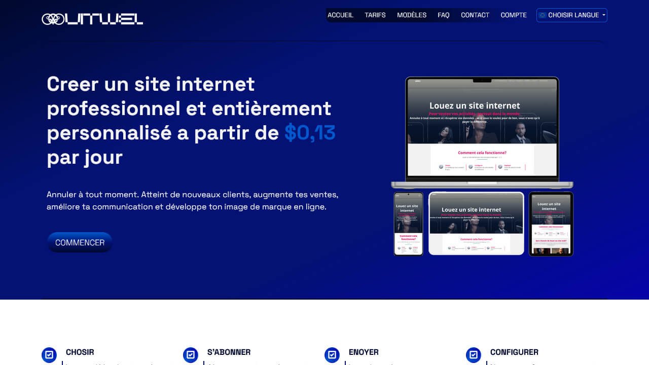 Louer un site internet VITWEL